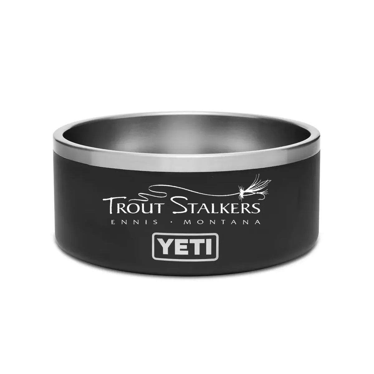 YETI Boomer 8 Large Dog Bowl MTS Logo Black